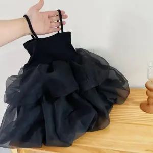 아동 드레스 원피스 어깨끈 민소매 공주 블랙스완