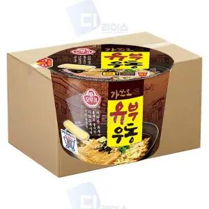 오뚜기 G3Y7N6J0 가쓰오 유부우동 100g 12개 1박스 큰컵 컵라면