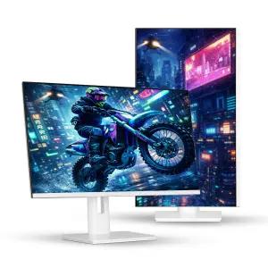 크로스오버 27QAW995 Fast-iPS 200 WQHD 화이트 Ai게이밍 멀티스탠드 무결점