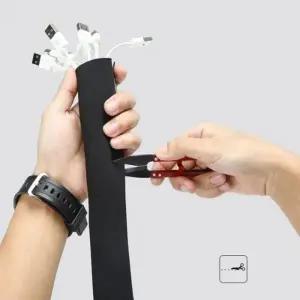 찍찍이 전선정리 케이블타이 보호커버 13.5cm x 1m 보호 케이블 밴드 찍찍이 커버 다기능 고정 충