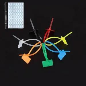 케이블 타이 네임텍 15cm 250P 전선이름표 배선정리 마크 15cm 택 타이 네임 이름표 250개입