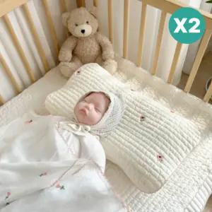 제이앤제나 아기 역류방지쿠션 머리 시트 땀패드 X2