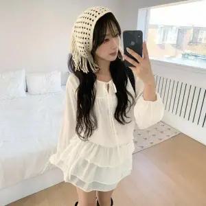 [하프클럽/옷자락]여성 아크릴 크로셰 뜨개질 니트 헤어밴드 스카프