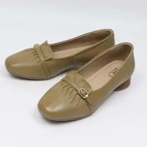 여성 편안한 통굽 일상 라운드토 로퍼