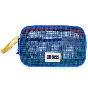 [보보쇼즈] 키즈 컬러 블록 메쉬 파우치백(블루) B126AI033 991