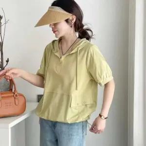 루즈핏 아노락반팔후드 여성 상의 여름 바람막이