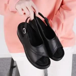 |CCS7EDF|여성 여름 통기성 쿠션 웨지 오픈토 샌들