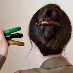 |CCA85F0|여성용 심플 아크릴 바나나 헤어