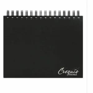 드로잉 OV53BN37 스케치북 B6 80매 (블랙) 전문가용스케치북 캘리그라피종이