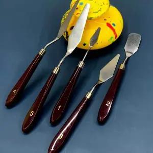 미술용 XZ01SN75 페인팅나이프 스페츌러 세트 5P 유화