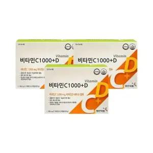 영진약품 비타민C 1000 플러스D 200정 x3개 (20개월분)
