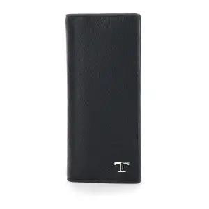 T 로고 플라크 가죽 버티컬 지갑 XAMTSYB7300UGA B999