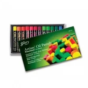 문교 SC42TV23 갤러리 전문가용 원형 오일파스텔 형광 12색