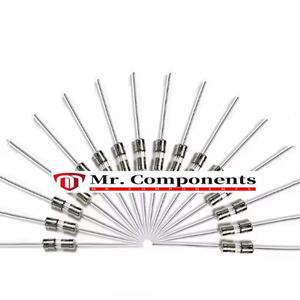 10개입 리드 핀 포함 3.6x10mm F0.5A 1A 1.5A 2A F3A 5A 6A 8A 30A 250V 올글래스 퓨즈 유리 밀봉 튜브