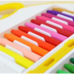 손에 WF06FE28 묻지않는 크레용 24색 유아용크레파스 크레파스그림그리기