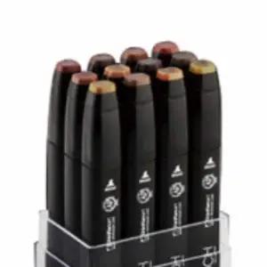 트윈 CV10MW90 마카펜 12색 (우드) 미술마카 마카펜세트