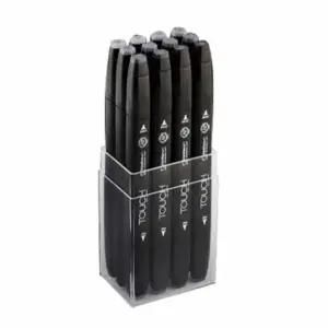 트윈 YD78TN63 마카펜 12색 (쿨그레이) 디자인칼라 스케치마카