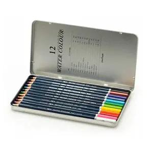 수채 ST78DS56 색연필 12색 틴케이스