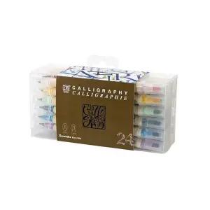 지그 PB03GV55 일제 캘리그라피 손글씨 컬러링 3400 마카 24색