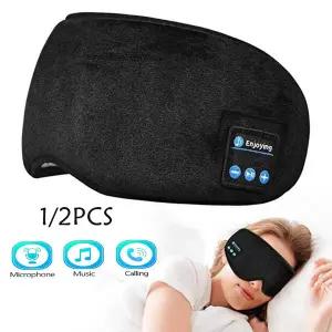 수면용 블루투스 3D 헤드폰 음악 수면 헤드밴드 이어폰 탄성 무선 헤드셋 수면 안대
