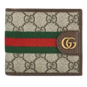 더블 G 모티프 웹 스트라이프 반지갑 834271 FAEOI9746