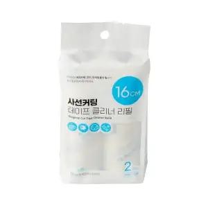 ( )삼정 사선 커팅 테이프 클리너 리필 16cm 2개입 돌돌이 크리너