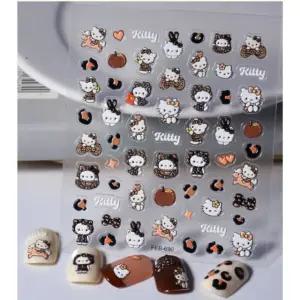 키티 네일 스티커 호피 캐릭터 파츠 산리오 아트 재료 hMf1+7KwT