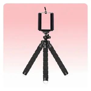 (색상 블랙)영상 휴대용 유연한 문어발 핸드폰거치대 거치대