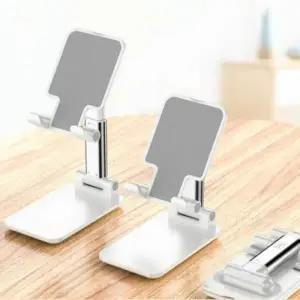 (색상 화이트)다용도 휴대용 거치대 스마트 스마트폰 거치대 탁상용 안드로이드 시청 미니