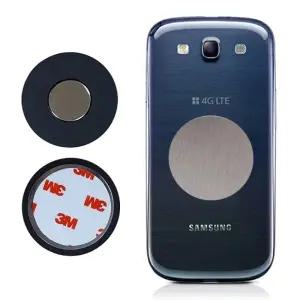 ( )[인씨네] 차량용 초강력 아크릴 휴대폰 자석거치대 지름 45mm 1개와 보조철판 2.8cm 3.9cm 각 1개씩