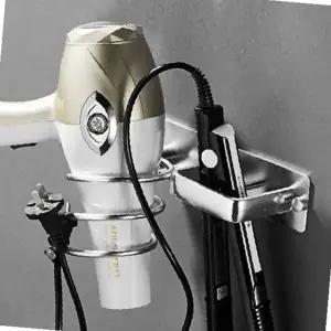 알루미늄 드라이기 거치대 헤어드라이어 홀더 무타공 벽걸이 수납대