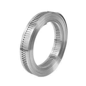 1m 2m 2.5m 304 스테인레스 아메리 타입 호스 클램프 스트랩 DIY 웜 기어 드라이브 나사 파이프 덕트 (하우