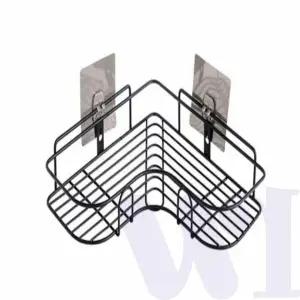 ( )접착식 욕실 코너거치대 화장실코너선반 샴푸선반 욕실구석선반 욕실무타공선반 욕실선반설치