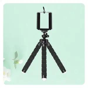 (색상 블랙)문어발 거치대 삼각 휴대폰 스마트폰 스탠드 휴대용