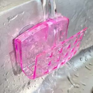 흡착식받침대 비누받침대 거치대 다용도 흡착식 수세미 비누