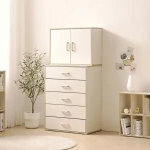 [인터데코](착불) 튼튼하고 실용적인 거실,침실용 수납 서랍장 세트 80cm P0000BRY