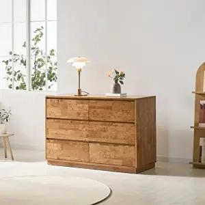 [인터데코](착불) 튼튼하고 자연친화적인 거실,침실용 원목 서랍장 120cm P0000BXQ
