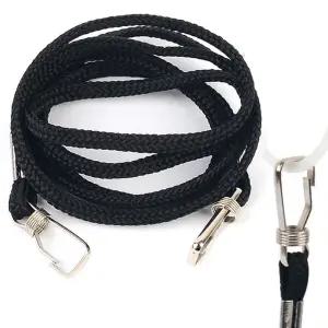 마스크스트랩 마스크 목걸이 줄 검정 스트랩 사원증 명찰 이름표 NBL6+9Ddd