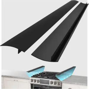 버너용 스토브 탑 커버 스토브용 논스틱 가드 삼성 재사용 가능한 커버(검은색 틈새 21인치)