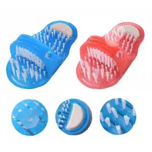 발마사지 각질제거 브러시 욕실용 풋케어 슬리퍼 흡착식 발관리 샤워용품 발씻기