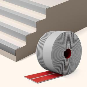 1롤 1m39.37인치 계단 모서리 보호대 블랙 코너 트림 고무 셀프 접착