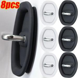 범용 자동차 문짝 닫힘 충격 방지 실리콘 쿠션, 음소거 완충기 보호 커버, 래치 액세서리, 4 개, 8 개