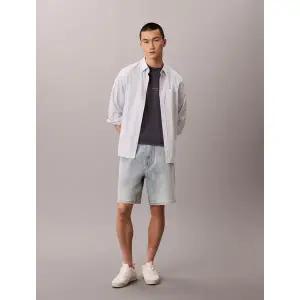 [롯데백화점]캘빈클라인 남성 CK 90s 스톤블루 데님 반바지 청반바지 4RG729G (4RG729G-ZMF)