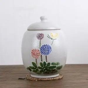 잡곡통 주방 보관 도자기 민들레 쌀독 생활용