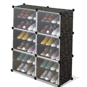 큐브형 모듈형 6단 공간활용 현관 신발 다용도 신발장 거실