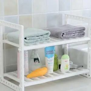 싱크대 하부 하부장 길이 주방 2단 선반 정리대