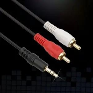 시스템 3.5mm 오디오 rca 앰프 케이블 변환 스테레오