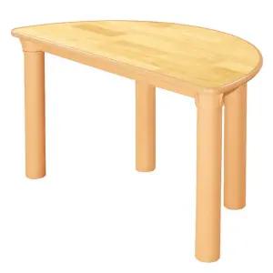 다양한높이 반달모양 어린이 나무책상 반원형 교실 키카 아동센타 6세
