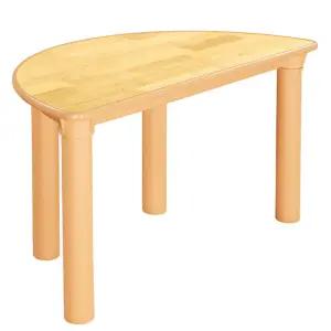 어린이집 놀이방 교실 반원형 원목책상 반달모양 특별활동 동그란 5세