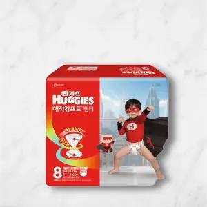 하기스 매직컴포트 팬티형 공용 8단계 27매 2팩